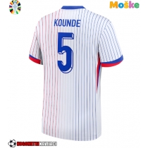 Moške Nogometnih dresov Francija Jules Kounde #5 Gostujoči EP 2024 Kratki rokavi